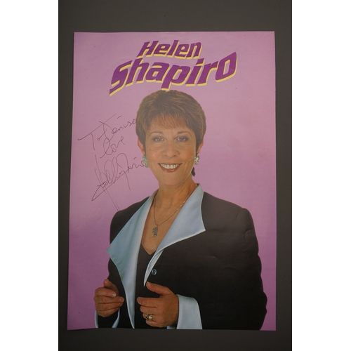 655 - Autographs, a folder containing over eighty signed publicity photos, letters, magazines or scraps of... 