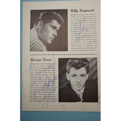 655 - Autographs, a folder containing over eighty signed publicity photos, letters, magazines or scraps of... 