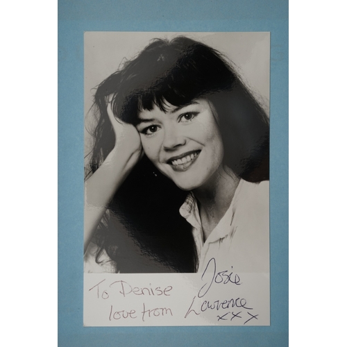 656 - Autographs, a folder containing approximately seventy five signed publicity photographs and letters,... 