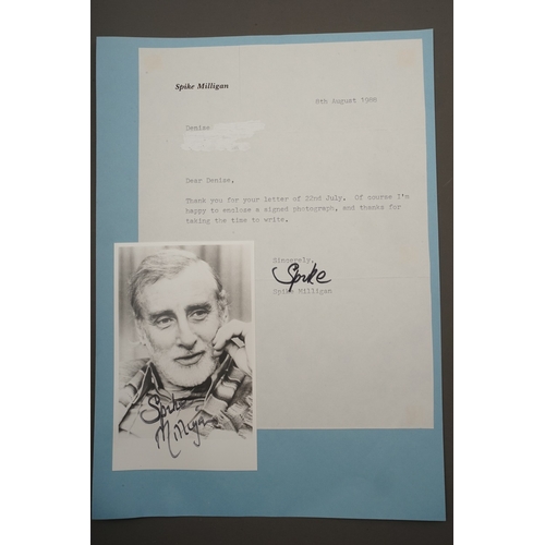 656 - Autographs, a folder containing approximately seventy five signed publicity photographs and letters,... 