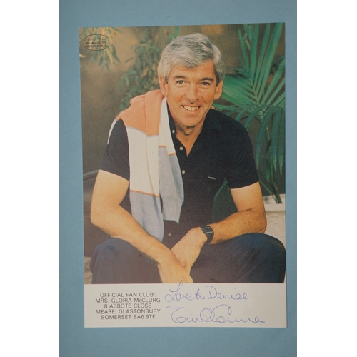 656 - Autographs, a folder containing approximately seventy five signed publicity photographs and letters,... 