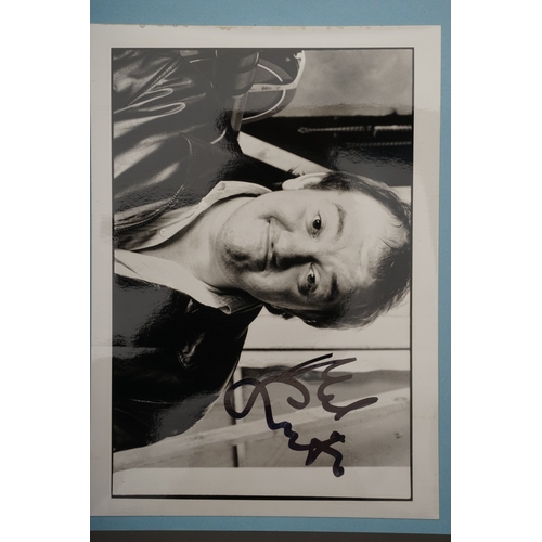 656 - Autographs, a folder containing approximately seventy five signed publicity photographs and letters,... 