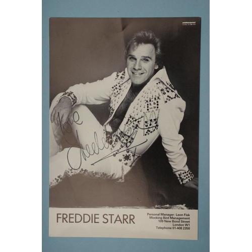 656 - Autographs, a folder containing approximately seventy five signed publicity photographs and letters,... 