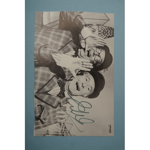 656 - Autographs, a folder containing approximately seventy five signed publicity photographs and letters,... 