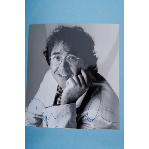 657 - Autographs, TV presenters, a folder containing one hundred and thirty signed publicity photos, lette... 