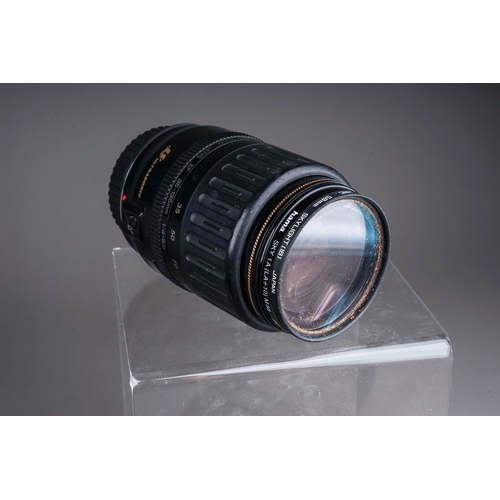 666 - A collection of 15 Canon fit lenses including Canon EF 75-300mm f4-5.6 lens, a Sigma 12-24mm 4.5-5.6... 