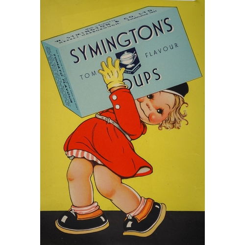 692 - A collection of Symingtons soup / jellies/ etc Advertising labels and posters.