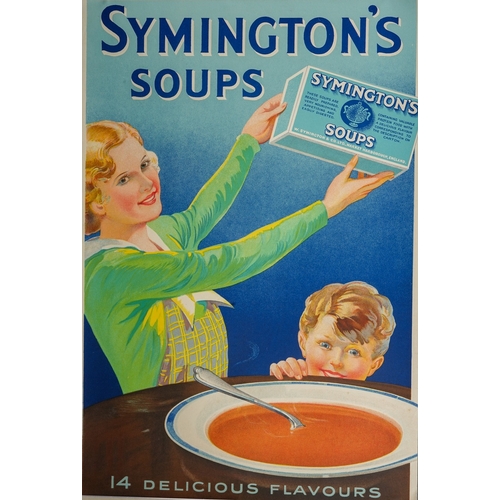 692 - A collection of Symingtons soup / jellies/ etc Advertising labels and posters.