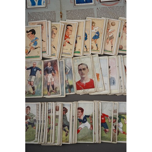 697 - Football: 38 vintage A & BC Footballers 1961 black and white signed cards, blank backs together with... 