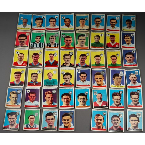 698 - Football/ vintage Trade cards: 47 A&BC Gum with Planet Ltd,  Footballers  includes Brian Clough, Rob... 