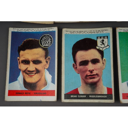 698 - Football/ vintage Trade cards: 47 A&BC Gum with Planet Ltd,  Footballers  includes Brian Clough, Rob... 