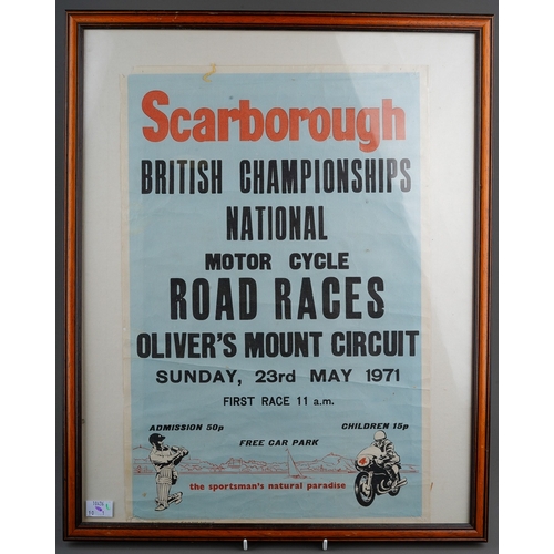 712 - Scarborough British Championships National Motor Cycle Road Races Olivers Mount Circuit Sunday 23rd ... 