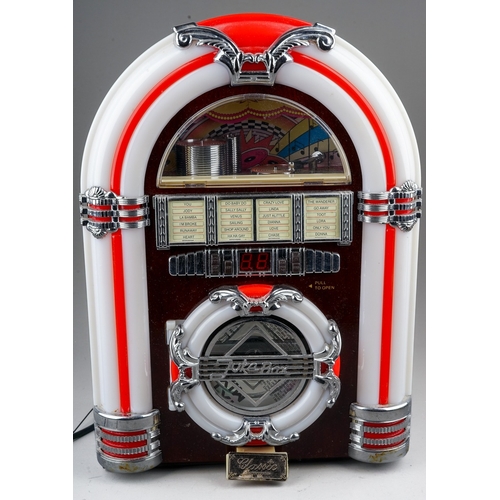 713 - Vintage Steppltone MP3, CD, MINI, ROCK Jukebox, approx.  37 cm tall