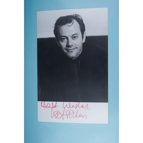 722 - Autographs, Male Actors, a folder containing approximately one hundred and eleven signed photographs... 