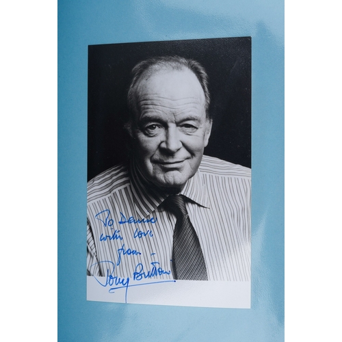 722 - Autographs, Male Actors, a folder containing approximately one hundred and eleven signed photographs... 