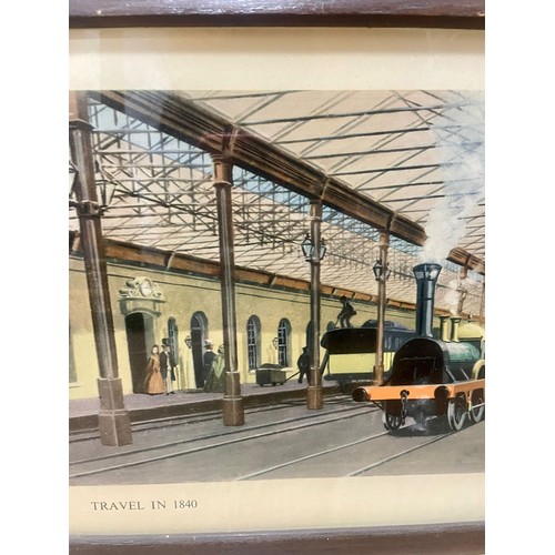 742 - Two C Hamilton Ellis Carriage Prints From The Travel In Series 1835 Leicester & Swannington Railway ... 