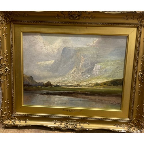 798 - Frank T Carter (British, 1853-1934)
Head of the Derwent
oil on board, 32 x 44cm 
signed lower right,... 