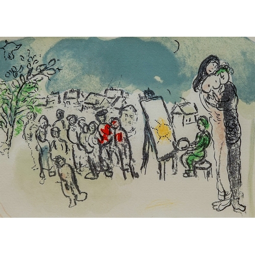 807 - Marc Chagall (1887-1985)
Homage to Julien Cain 1968
lithograph, 17 x 23cm
printed by Mourlot, framed... 