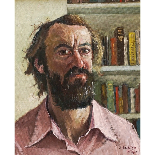 819 - Arthur Easton (British, b.1939)
Self Portrait
oil on canvas, 36.5 x 29cm 
signed and dated 1974, fra... 