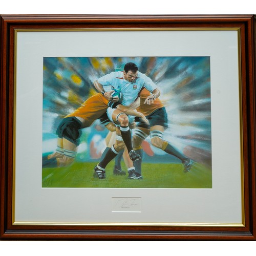 741 - Large collection of Leicester Tigers signed prints and photographs including 4 of Martin Johnson, al... 