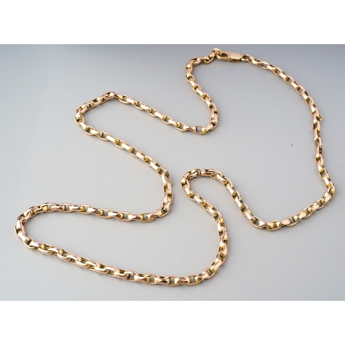 77 - 9ct gold chain, total length 50 cm, gross weight 10g