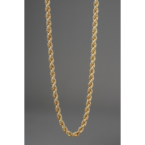 109 - 9 ct gold chain, total weight 3.3g, total length 45 cm