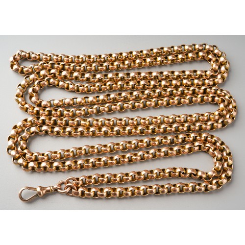 146 - 9ct gold yard chain, total length 158 cm, gross weight 75.8g