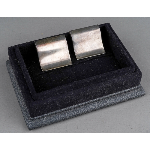 159 - A pair of Georg Jensen Danish silver clip on earrings. Stamped 925 S, Georg Jensen432 ND