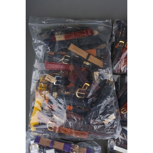 228 - Large collection of watch strap, mainly ladies. Various sizes and materials. ( 1 bag)