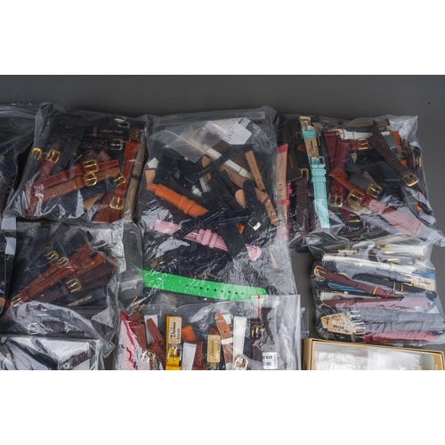 228 - Large collection of watch strap, mainly ladies. Various sizes and materials. ( 1 bag)