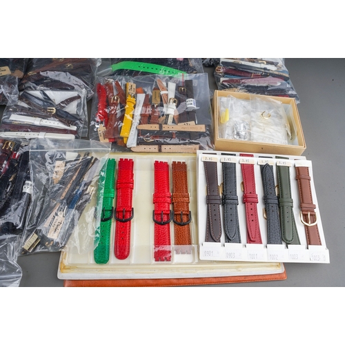 228 - Large collection of watch strap, mainly ladies. Various sizes and materials. ( 1 bag)