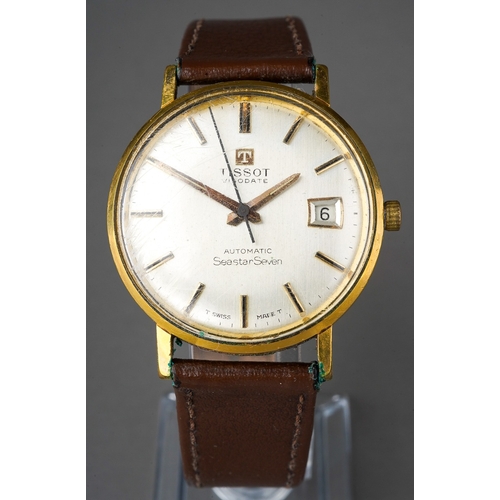 230 - Tissot  Visodate automatic gents wristwatch , currently ticking but no warranty given