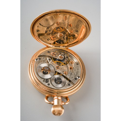 249 - Gold plated Waltham Full Hunter Pocket watch