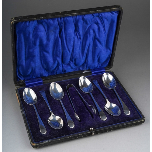 279 - A cased set of George V silver Old English pattern teaspoons, makers James Deakin & Sons, Sheffield ... 