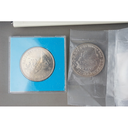 313 - Coin collection to include British coinage  and mother of pearl card case etc.