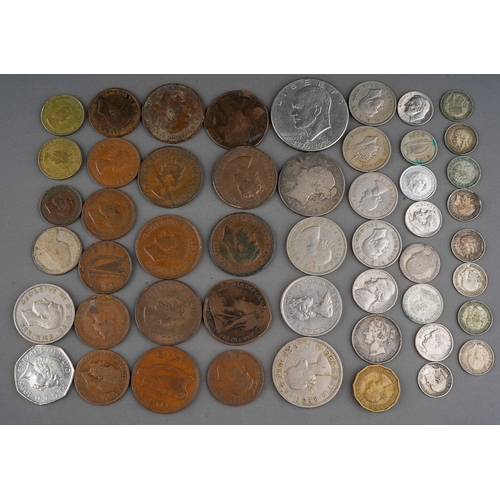 328 - A small collection of 19th and 20th century British and Worldwide coins, including a USA 1976 $1 dol... 