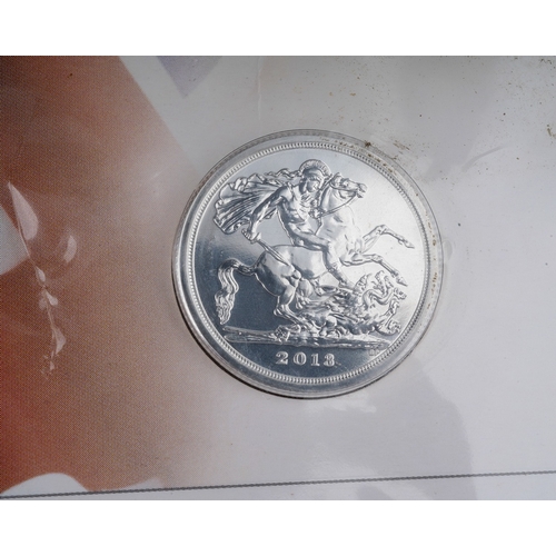 337 - Royal Mint: a Britannia 2015 UK £50 Fine Silver Coin and a 2013 The George and Dragon UK £20 Fine Si... 