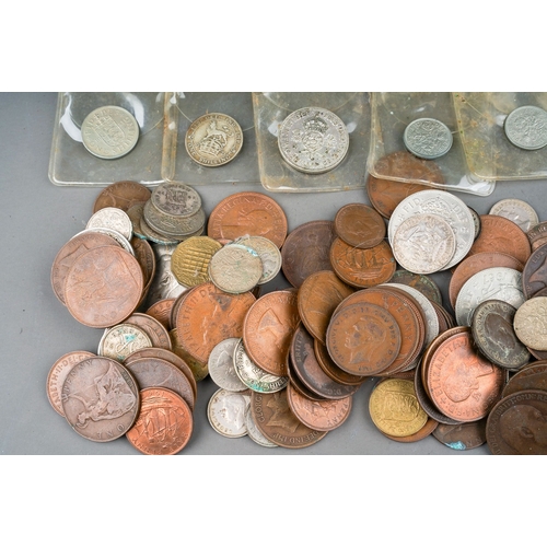 340 - Two tins of coins, mostly British pre-decimal, largely pennies and half pennies (2 tins)