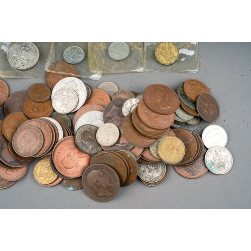 340 - Two tins of coins, mostly British pre-decimal, largely pennies and half pennies (2 tins)