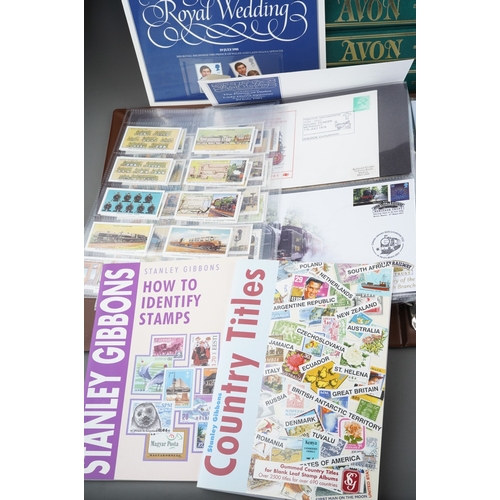 347 - A collection of 5 albums of stamps and first day covers, Worldwide, may locomotive themed, together ... 