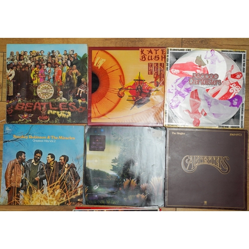 357 - A collection of LP records including The Beatles Sergeant Peppers with pink inner with no insert.  C... 