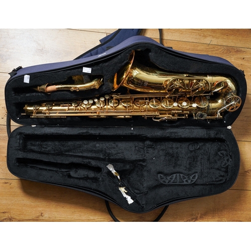 360 - A cased Evette Buffet Crampon tenor saxophone in heavily rusted and tarnished condition