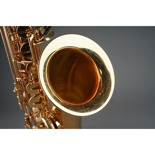 362 - A cased Classic Cantabile TS-450 brass tenor saxophone, serial no.170302, with quality certificate f... 