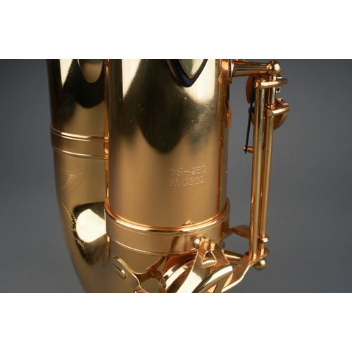 362 - A cased Classic Cantabile TS-450 brass tenor saxophone, serial no.170302, with quality certificate f... 