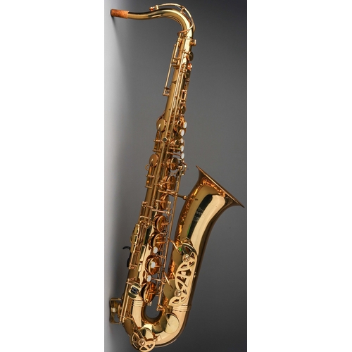 363 - A cased Buffet Evette Crampon brass alto saxophone, serial no.803473 R.O.C., areas of tarnish rust i... 