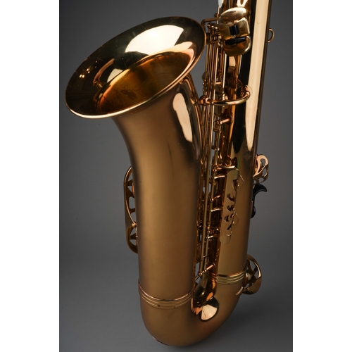 363 - A cased Buffet Evette Crampon brass alto saxophone, serial no.803473 R.O.C., areas of tarnish rust i... 