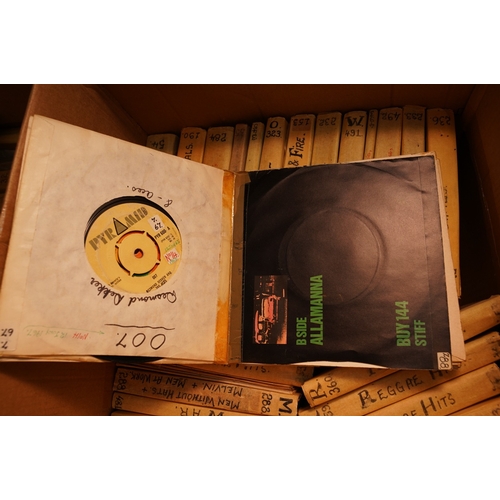 370 - A collection of 45's/7 inch records, majority are Reggae and Soul including Bob Marley, The Wailers,... 