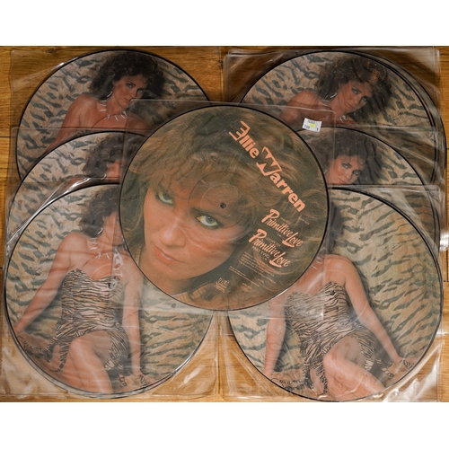 381 - A collection of forty eight Ellie Warren picture disc 45s for Primitive Love and Primitive Love Part... 