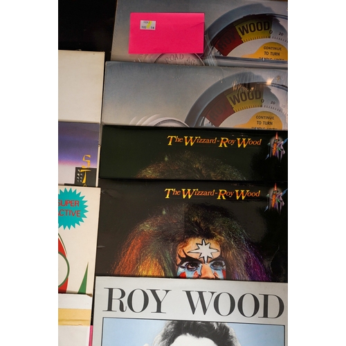 383 - GLAM ROCK; A collection of Roy Wood / Jet Records album art work and eleven Roy Wood LPs, the lot co... 