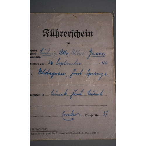 389 - Third Reich Waffen SS KIA document group to SS Kanonier Ludwig Geese to include Feldpost letters, De... 